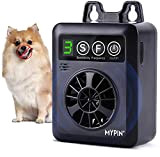 MYPIN Anti Bellen Gerät Bellen Kontrolle Gerät mit 3 Einstellbaren Ultraschall Lautstärkestufen, Automatische Ultraschall Hundebellen Abschreckung Hunde Bellen Stopper