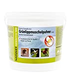 NatuVerde Grünlippmuschel-Pulver für Hunde, Katzen und Pferde, 1-kg-Dose mit Dosierlöffel. 100% reines Perna Canaliculus aus Neuseeland.