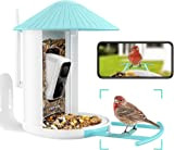 NETVUE Vogelfutterspender, Vogelhäuschen mit Kamera, Intelligentes Futterstationen für Vögel, Vögelskamera Video Automatisch Aufnehmen, Vogelfütterer mit Kamera (Nur Birdfy)