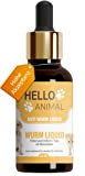 NEU: HelloAnimal® Wurm Liquid vegan für Tiere wie Hunde, Katzen, Kaninchen, & Geflügel - natürliches Mittel aus Kräutern für Magen ...