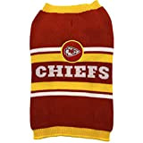 NFL Kansas City Chiefs Hundepullover, Größe S Warmer und gemütlicher Strickpullover mit NFL Team Logo, bester Welpenpullover für große und ...
