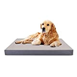 Nobleza Hundebett für Grosse Hunde, 110x80x8cm Hundekissen, Orthopädisches Hundematte, Waschbar Hundematratze, Größe XL, Grau