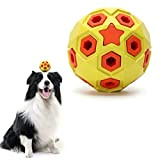 Nobleza Hundespielzeug Ball, Hundeball mit Zahnpflege-Funktion, Snackball Intelligenz Spielzeug, 100% Naturkautschuk Kauspielzeug, Hundespielball für Große & Kleine Hunde, Robuster Hunde ...