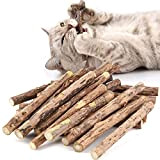 Onebarleycorn katzenminze Sticks für Katzen, matatabi Stick Katze Sticks, Matatabi-Kausticks als Katzenspielzeug, kauholz Katze Catnip Sticks, Katzenminze Sticks zum Schleifen ...