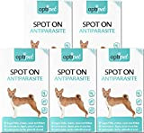OptiPet Spot On für Hunde 30x1,5ml Pipetten, Hochwirksam bis zu 120 Wochen gegen Milben, Flöhen, Zecken, Läusen