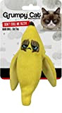 OSKR 14206 Grumpy Cat-Katzenspielzeug Bananenschale mit Knisterfolie, 10 cm