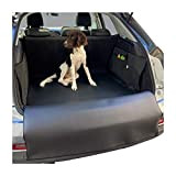 PaulePet Kunstleder Kofferraumschutz Hund mit Ladekantenschutz in 4 Größen - Universale Autodecke für Kleinwagen - wasserabweisend & pflegeleicht & Kratzfest ...