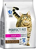 Perfect Fit Adult 1+ – Trockenfutter für erwachsene Katzen ab 1 Jahr – Reich an Lachs – Unterstützt die Vitalität ...