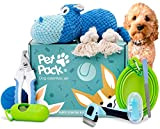 Pet Pack Hunde-Essentials Set – Hundegeburtstagsgeschenk, Welpen-Starter-Set und Welpenpflege-Set in Geschenkbox mit Zubehör Hunde, Hundegeschenke | (Klein-Mittel)