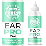 Pets Purest 100% Natürlich Ohrenreiniger für Hunde (250 ml) Eliminiert Jucken, Kopfschütteln & Gerüche in 3 Tagen. Schonende Ohr Reinigung ...