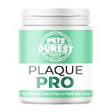 Pets Purest Plaque Pro Pulver für Hunde, Katzen & Haustiere 180g - 100% Natürliche Plaque & Zahnstein Entferner für Mundgeruch, ...