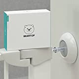 Premium Wandschutz Treppengitter von BEARTOP | rund oder eckig | Treppengitter ohne Bohren & Werkzeug | für Baby, Kind, Haustier ...