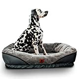 PRIME DOG Hundebett XL | Hundebett Grosse Hunde | Hundebetten aus Memory Foam | Hundekorb zum Schlafen & Entspannen | ...