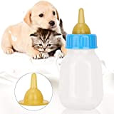 Pssopp Aufzuchtflasche 120ml Haustier Milchflasche Katzen Pflegeflasche Neugeborene Pet Kleine Hunde Welpen Katze Milch Fläschchen mit Ersatznippeln