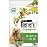 PURINA BENEFUL Wohlfühlgewicht Hundefutter trocken, mit Huhn und Gartengemüse, 1er Pack (1 x 12kg)