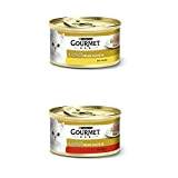 PURINA GOURMET Gold Feine Pastete Katzenfutter nass, Huhn & Rind, 24er Mix-Pack (2 x 12 x 85g)