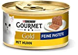 PURINA GOURMET Gold Feine Pastete Katzenfutter nass, mit Huhn, 12er Pack (12 x 85g)