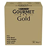 PURINA Gourmet Gold Feine Pastete Katzenfutter nass, Sorten-Mix, 96er Pack (96 x 85g)