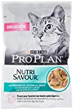 PURINA PRO PLAN DELICATE NUTRISAVOUR Katzenfutter nass, mit Hochseefisch, 26er Pack (26 x 85g)