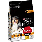 PURINA PRO PLAN Medium Adult Hundefutter trocken mit OPTIBALANCE, reich an Huhn, 1er Pack (1 x 3kg)