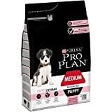 PURINA PRO PLAN Medium Puppy Welpenfutter trocken mit OPTIDERMA, reich an Lachs, 1er Pack (1 x 3kg)
