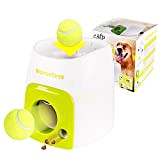 QQ HAO Automatischer Ball Launcher PET-Feeder Für Hunde, Fetch Tennis Ball Hundetraining Spielzeug Interaktiv Wurf Ball Food Reward Maschine