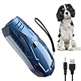 Queenmew Anti-Bell-Gerät, Handheld-Ultraschall-Hundekontrollgeräte 16,4 Fuß effektive Reichweite, wiederaufladbares Abschreckungsgerät, Haustiertraining, kein Bellen, sicher für drinnen und draußen