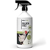 ReaVET Milbenspray für Hühner 1L – Milbenmittel gegen Milben & Parasiten im Hühnerstall, Huhn Spot On Kontaktspray und Anti Milben ...