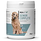 ReaVET Senior Complete Pulver, alte Hunde 250 g - Hund Senior Nahrungsergänzung, Mineralien, Vitamine für Hunde, Senioren Futter