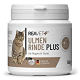 ReaVET Ulmenrinde Plus stark schleimend für Katzen 50g – Naturrein in Premiumqualität, Bessere Verdauung und Darmflora, Ulmenrinde zur Darmsanierung, Slippery ...
