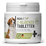 ReaVET Z-Blocker Anti Zeckenmittel Hund, 80 Tabletten für über 5 Monate, nie mehr Zecken, Anti Zecken Hund, Zeckenschutz Hund, Zeckenschild