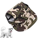 Rehomy Hund Baseball Cap - Einstellbare Hund Outdoor Baseball Hut mit Ohrlöchern Kinnriemen Oxford Tuch & Baumwolle Material Sonnenschutz Visier ...