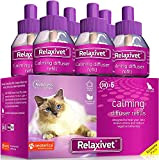Relaxivet 6X Beruhigungsmittel für Katzen - Hunde und Katzen Beruhigung Steckdose Nachfüller & Pheromone Katzen Nachfüllflakon gegen Konflikte