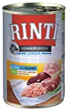 Rinti Pur Kennerfleisch Junior Huhn für Hunde, 24er Pack (24 x 400 g)