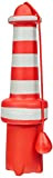 ROGZ LH02-C Lighthouse Dog Fetch Toy/schwimmendes Wurfspielzeug, rot/weiß