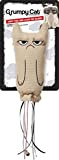 Rosewood 14041.0 Grumpy Cat Katzenspielzeug in Sockenform mit eingearbeiteter Knisterfolie, Katzenminze und Glöckchen, Länge: 20 cm, beige