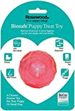 Rosewood 43108 Interaktives Spielzeug mit Leckerli-Spender für kleine Hunde/Welpen, Durchmesser 7 cm, pink