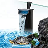 SENZEAL Schildkröte Niedriger Wasserstand Wasserfallfilter Pumpe Aquarium Interner Filter 5W 220V/50Hz 400L/H Niedriger Wasserstand reinigen für Aquarium Reptilien Amphibie - ...