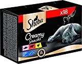 Sheba Creamy Snacks – Cremiges Katzen-Leckerli in den Varietäten Huhn, Lachs (MSC) und Rind – Praktische Sticks zum aus der ...