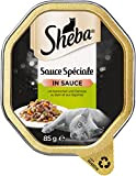 Sheba Sauce Spéciale – Edles Nassfutter mit Kaninchen und Gemüse für ausgewachsene Katzen – 22 x 85g Katzennahrung in der ...