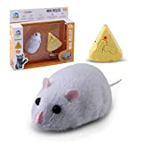 Shenrongtong Fernbedienungs-Maus-Katzenspielzeug, interaktive elektronische Fernbedienungsratte, Simulations-Maus-Spielzeug für Katzen-Hundekinder