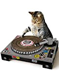 SUCK UK Kratz-Plattenspieler aus Pappe für Katzen | Katzenspielzeug | Plattenspieler & DJ Mixer | Kratzbaum | Kratzbrett | Katzenminze ...