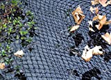 Teichnetz 4x3m schwarz Teichabdeckung Reiherschutz Laubschutznetz Abdecknetz
