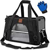 Timoxi Faltbare Hundetragetasche Katzentragetasche, Haustiertragetasche, Transporttasche Transportbox mit Verstellbarem Schultergurt
