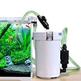 Trintion Aquarium Außenfilter 400L/H 6W Pumpe Aquariumfilter mit Filtermaterial Leistungsstarker Filter