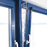 Trixie 44183 Schutzgitter für Fenster, Seitenteil, 62 × 16/7 cm, weiß