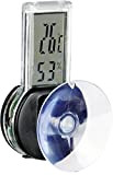 TRIXIE batteriebetriebener Temperatur-/Luftfeuchtigkeitsmesser für Terrarien "Digital-Thermo-/Hygrometer, mit Saugnapf, 3 × 6 cm"- 76115