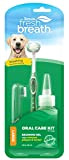 TropiClean Fresh Breath Mundpflegeset für Hunde - Entfernt Plaque und Zahnstein - Enthält TripleFlex Zahnbürste, Fingerbürste und Bürstengel - 59 ...