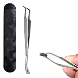 Tytlyworth 2 in 1 Tick Remover Tool, pet flea Tweezers, Made of Stainless Steel, Easy Tick Removal, Tick Remover for ...