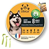 Ubica® Flohhalsband Hunde - Zeckenhalsband für Hunde - Flohmittel Hund (> 8kg) - Formel mit ätherischen Ölen (Pfefferminze) - 100% ...